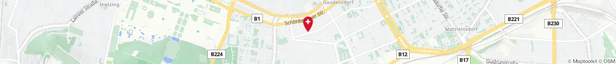 Map representation of the location for Schubert-Apotheke in 1120 Wien